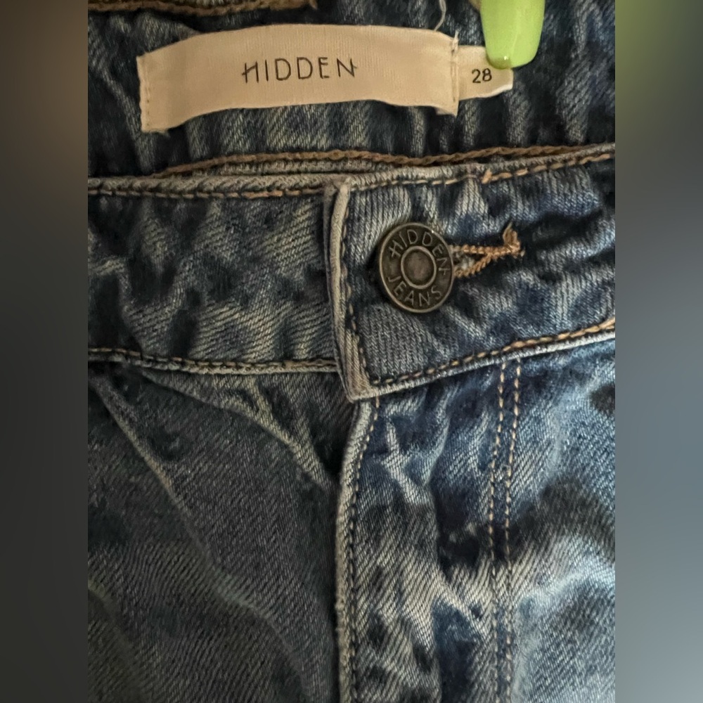 HIDDEN Distressed Blue Jeans - Picture 2 of 8